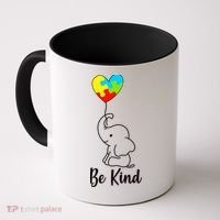 Autism Awareness Be Kind Elephant Coffee Mug thumb 0
