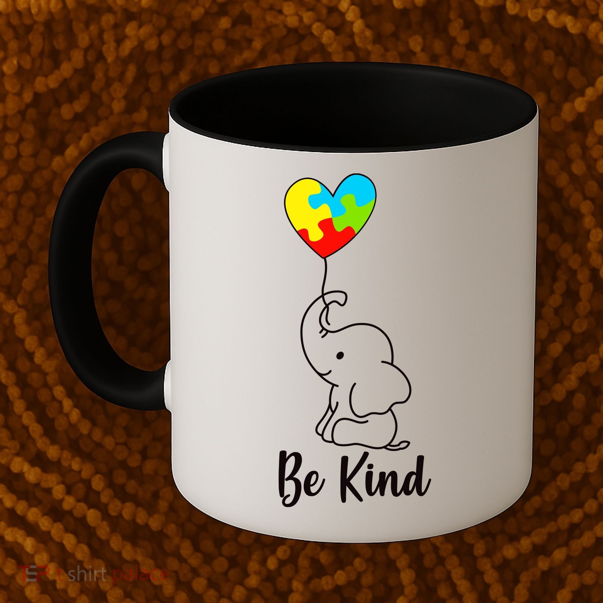 Autism Awareness Be Kind Elephant Coffee Mug