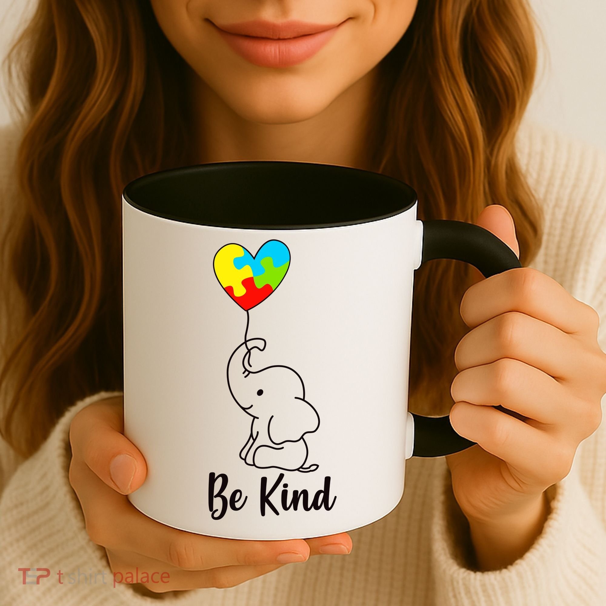 Autism Awareness Be Kind Elephant Coffee Mug