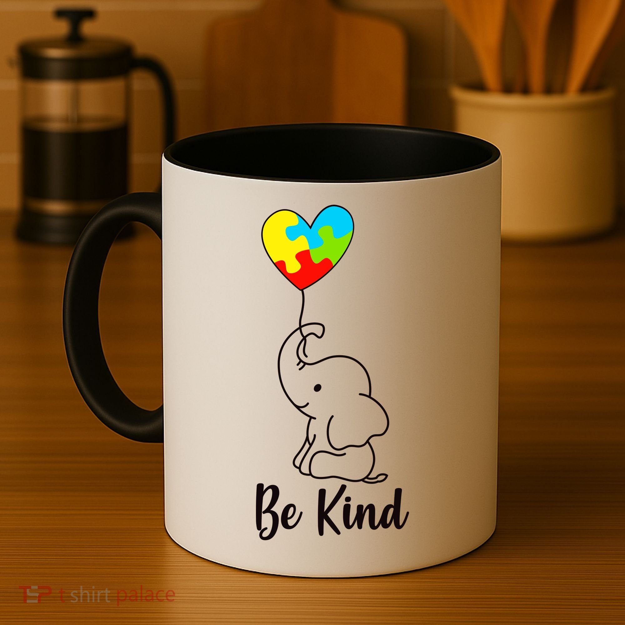 Autism Awareness Be Kind Elephant Coffee Mug