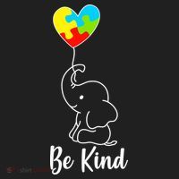 Autism Awareness Be Kind Elephant Tumbler thumb 3