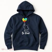 Autism Awareness Be Kind Elephant Hoodie thumb 0