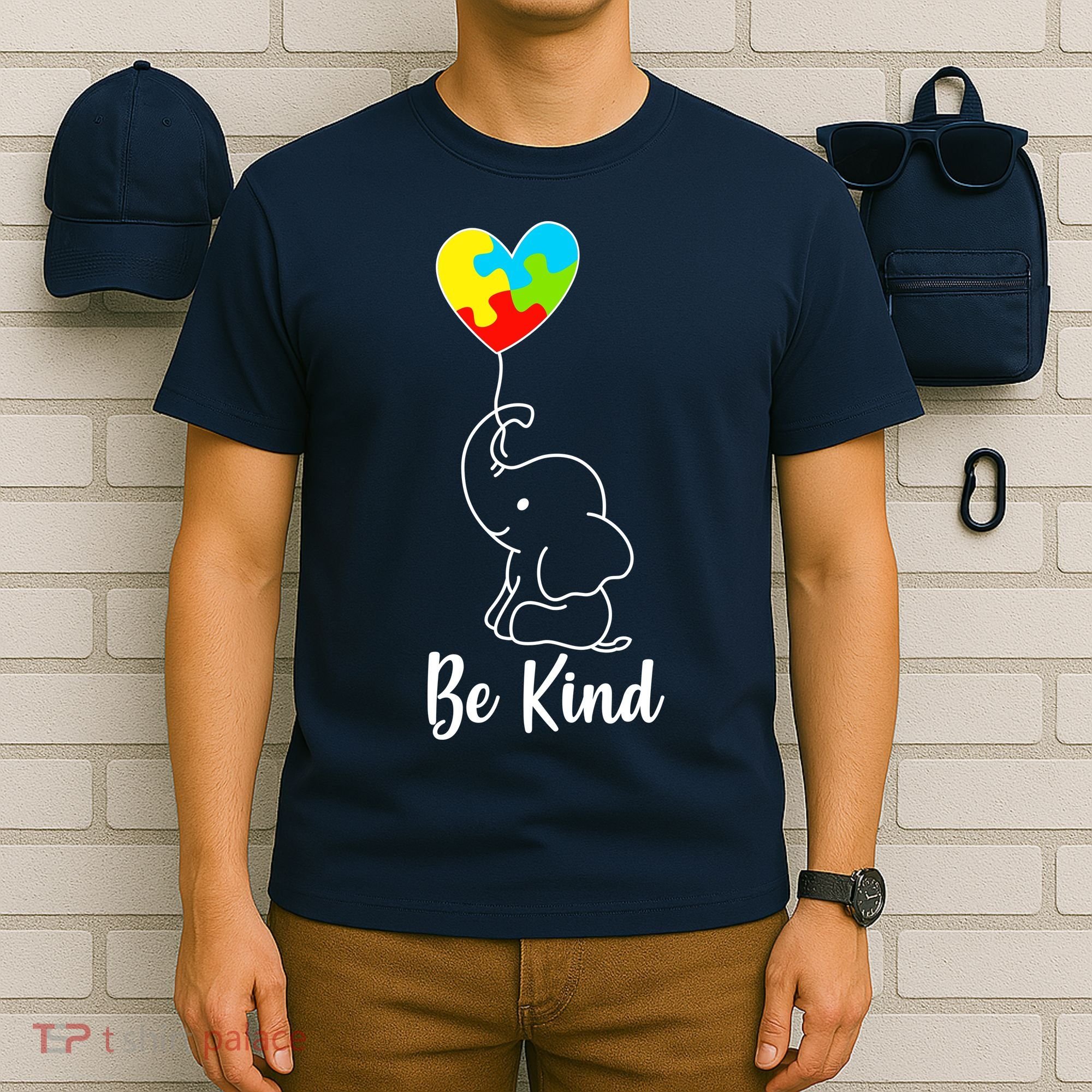 Autism Awareness Be Kind Elephant T-Shirt