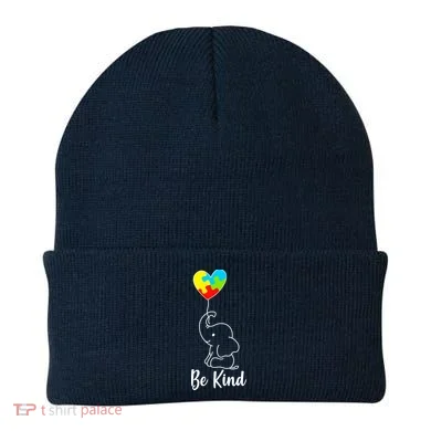 Autism Awareness Be Kind Elephant Beanie