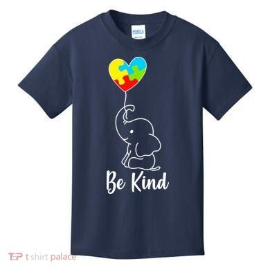 Autism Awareness Be Kind Elephant Kids T-Shirt