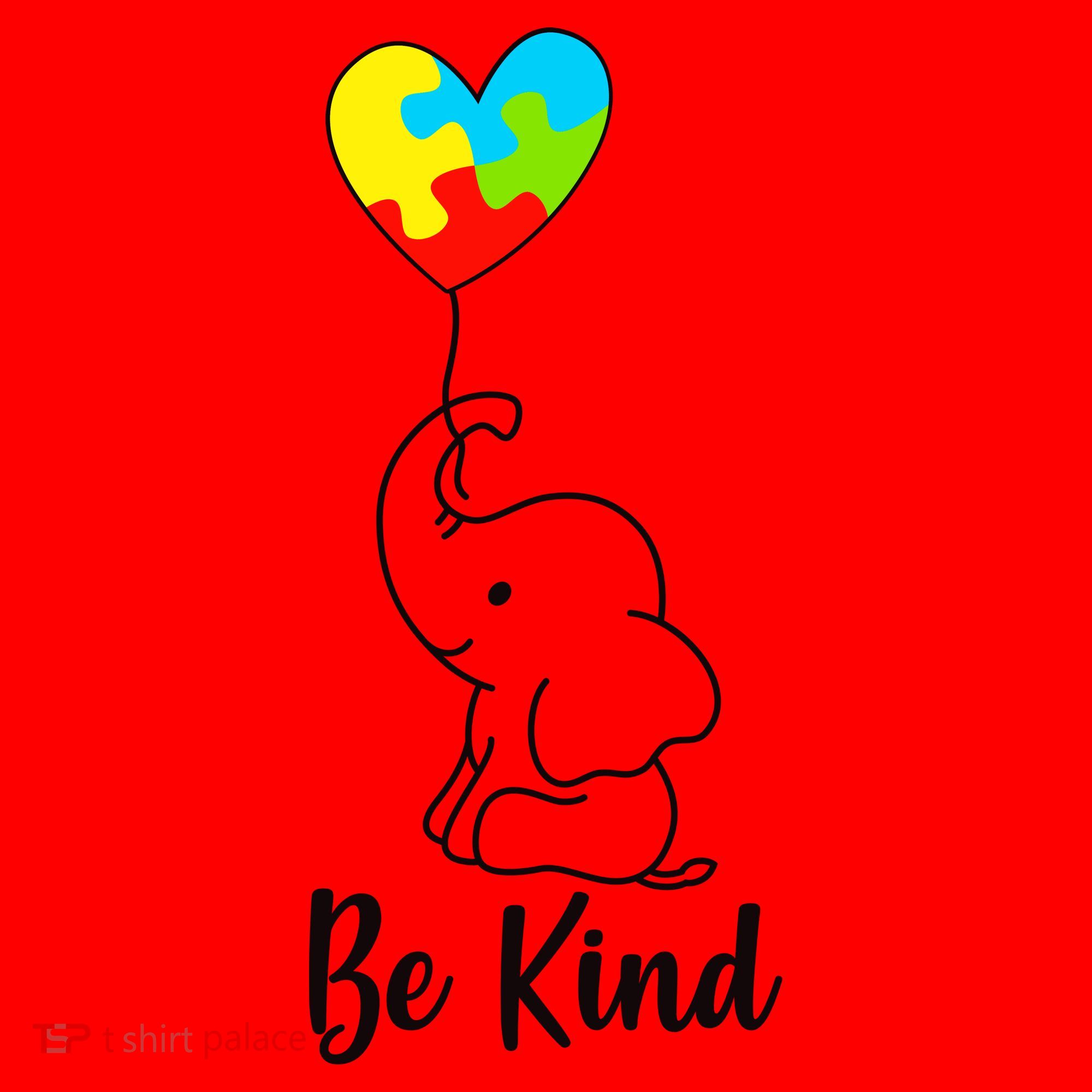 Autism Awareness Be Kind Elephant Santa Hat