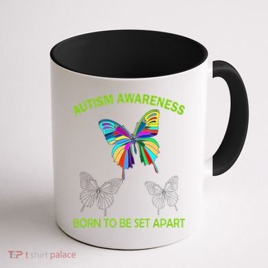 Autism Awareness Born To Be Set Apart Coffee Mug back