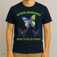Autism Awareness Born To Be Set Apart T-Shirt thumb 3