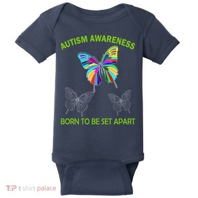 Autism Awareness Born To Be Set Apart Baby Bodysuit