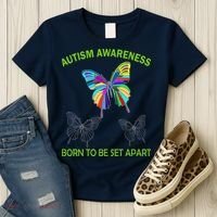 Autism Awareness Born To Be Set Apart Women's T-Shirt thumb 3