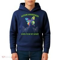 Autism Awareness Born To Be Set Apart Kids Hoodie thumb 4