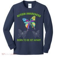 Autism Awareness Born To Be Set Apart Kids Long Sleeve Shirt thumb 0