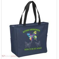 Autism Awareness Born To Be Set Apart Tote Bag thumb 2