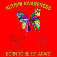 Autism Awareness Born To Be Set Apart Santa Hat thumb 1