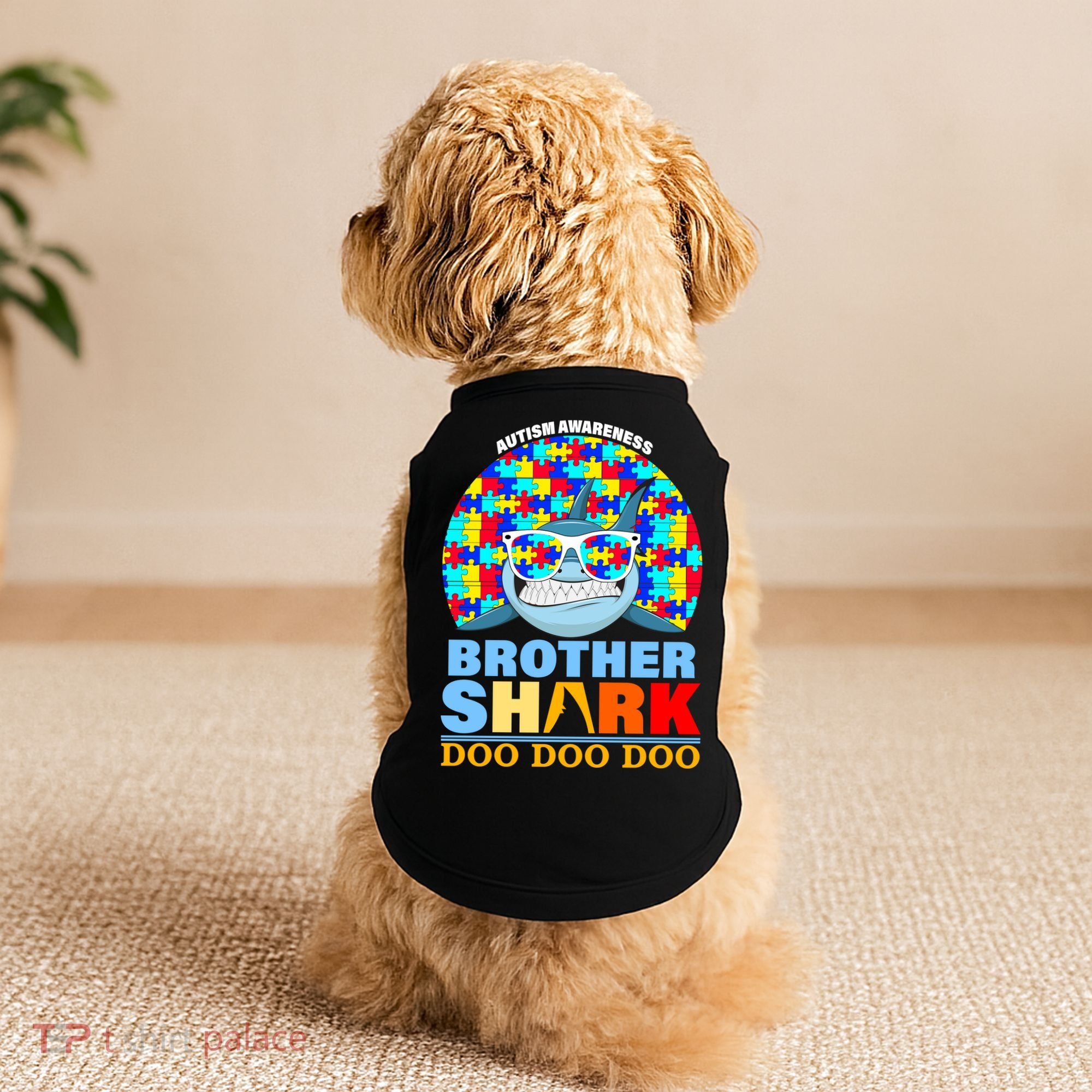 Autism Awareness Brother Shark Puzzles Doggie Tank