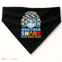 Autism Awareness Brother Shark Puzzles USA-Made Doggie Bandana thumb 0