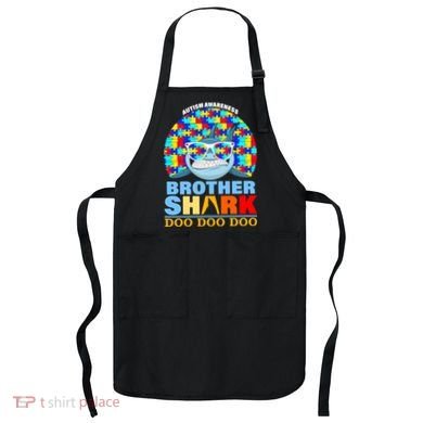 Autism Awareness Brother Shark Puzzles Apron