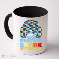 Autism Awareness Brother Shark Puzzles Coffee Mug thumb 0