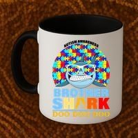 Autism Awareness Brother Shark Puzzles Coffee Mug thumb 2