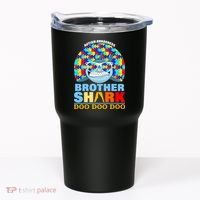 Autism Awareness Brother Shark Puzzles Tumbler thumb 0