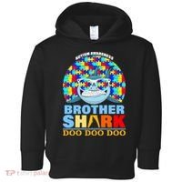 Autism Awareness Brother Shark Puzzles Toddler Hoodie thumb 0