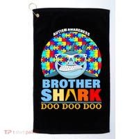 Autism Awareness Brother Shark Puzzles Golf Towel thumb 0
