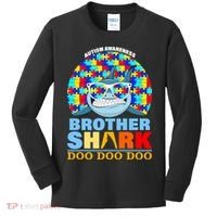 Autism Awareness Brother Shark Puzzles Kids Long Sleeve Shirt thumb 0