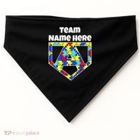 Autism Awareness Custom Personalize Superhero USA-Made Doggie Bandana thumb 0