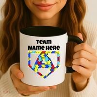 Autism Awareness Custom Personalize Superhero Coffee Mug thumb 3