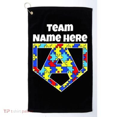 Autism Awareness Custom Personalize Superhero Golf Towel