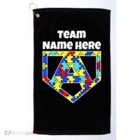 Autism Awareness Custom Personalize Superhero Golf Towel thumb 0