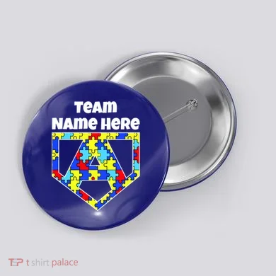 Autism Awareness Custom Personalize Superhero Button