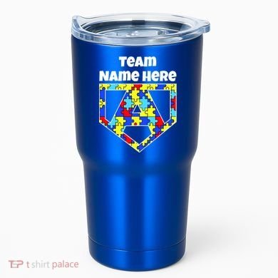 Autism Awareness Custom Personalize Superhero Tumbler