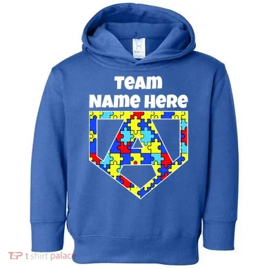 Autism Awareness Custom Personalize Superhero Toddler Hoodie