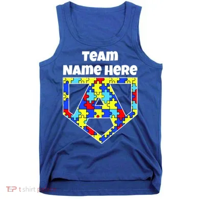 Autism Awareness Custom Personalize Superhero Tank Top