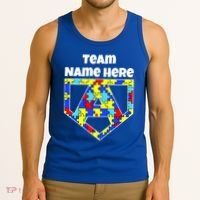 Autism Awareness Custom Personalize Superhero Tank Top thumb 3