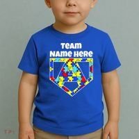 Autism Awareness Custom Personalize Superhero Toddler T-Shirt thumb 2