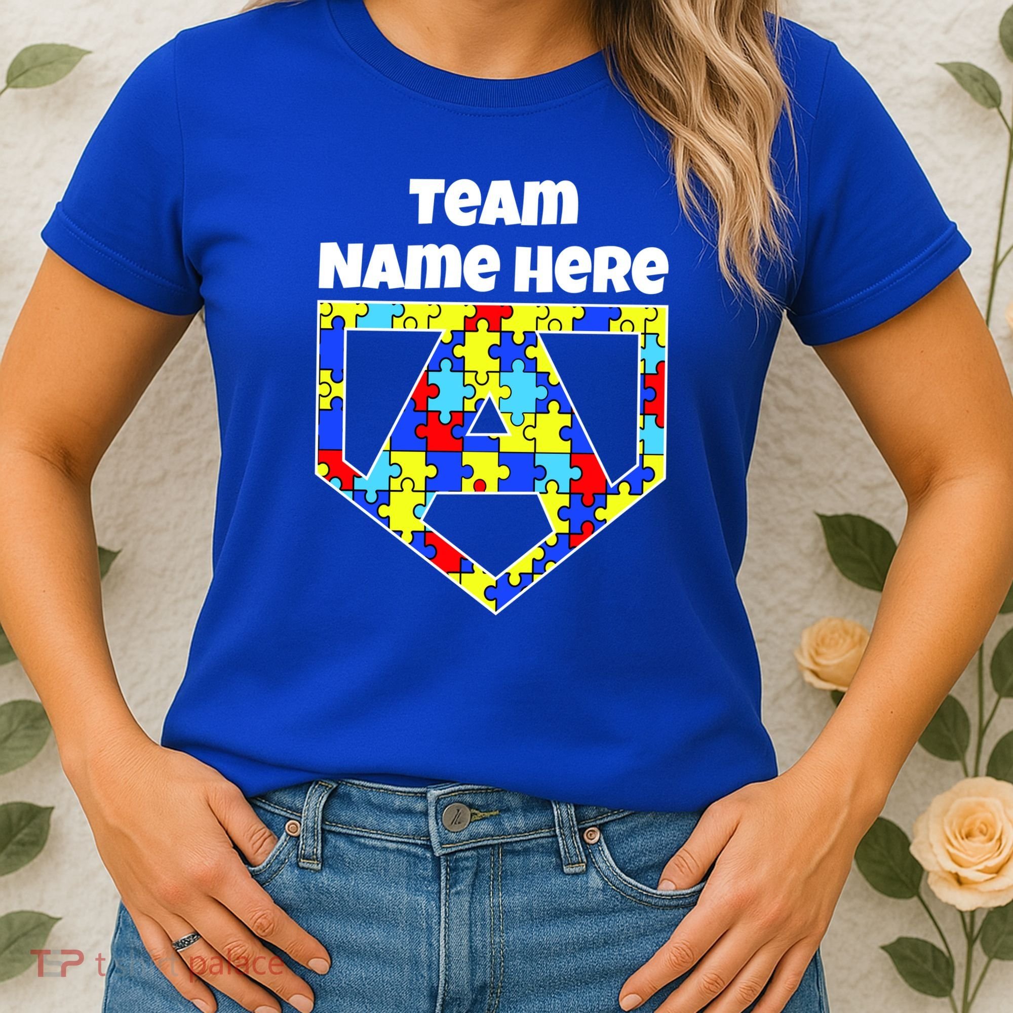 Autism Awareness Custom Personalize Superhero Women's T-Shirt