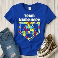 Autism Awareness Custom Personalize Superhero Women's T-Shirt thumb 3