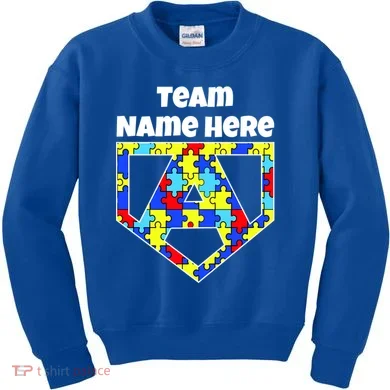 Autism Awareness Custom Personalize Superhero Kids Sweatshirt