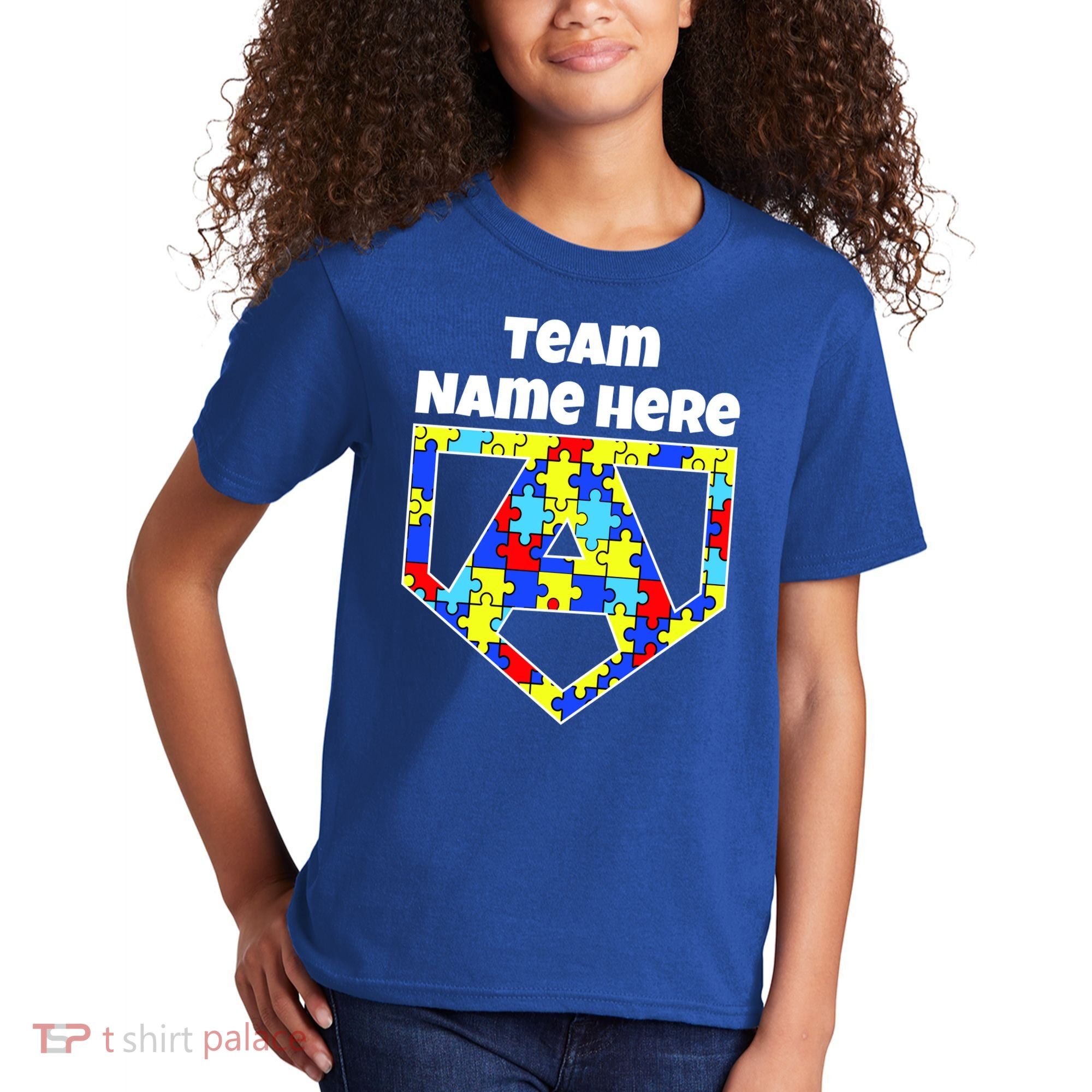 Autism Awareness Custom Personalize Superhero Kids T-Shirt