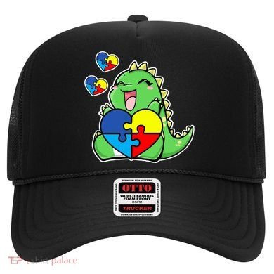 Autism Awareness Cute Dinosaur Puzzle Piece Hat
