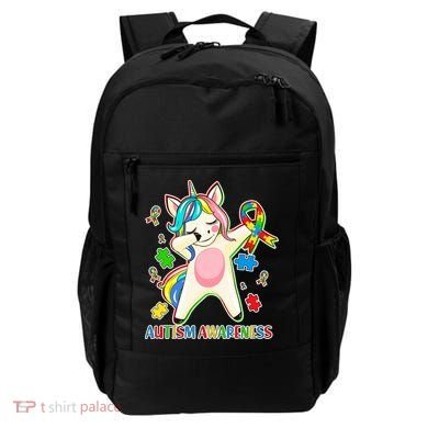 Autism Awareness Dabbing Unicorn Backpack