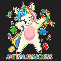 Autism Awareness Dabbing Unicorn Tumbler thumb 3