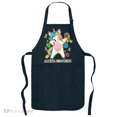 Autism Awareness Dabbing Unicorn Apron