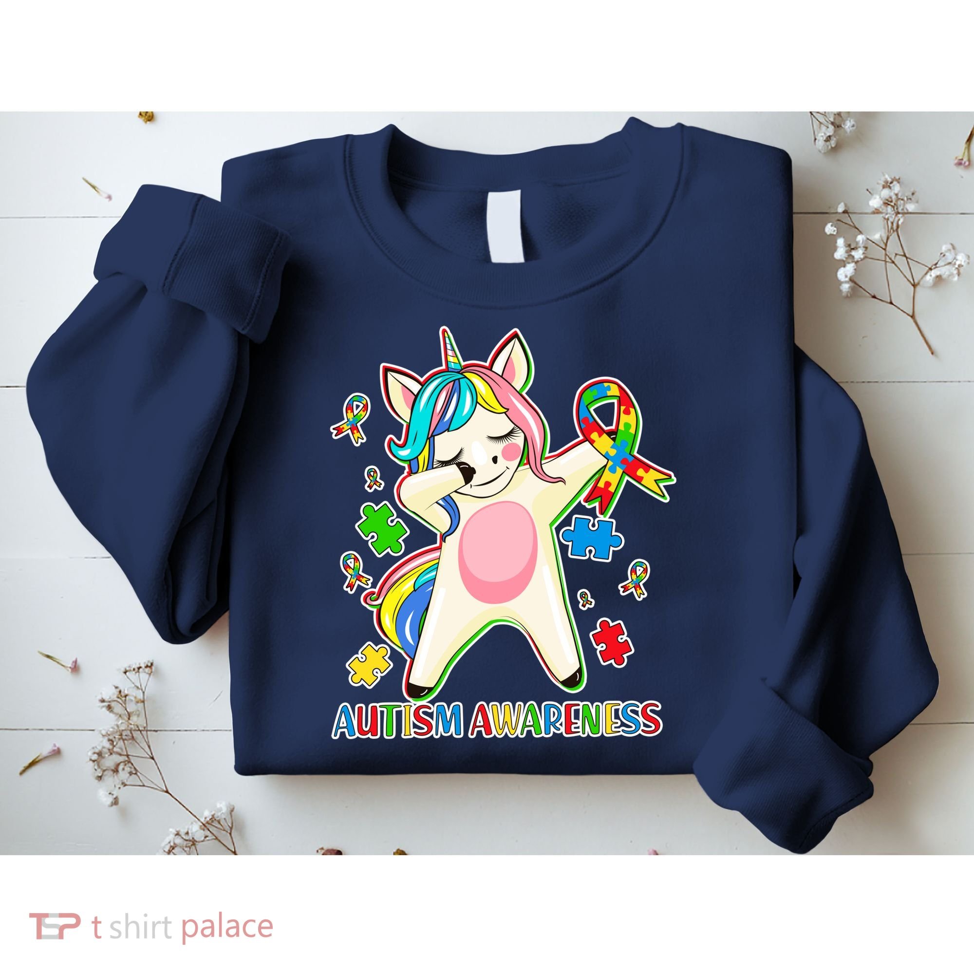 Autism Awareness Dabbing Unicorn Sweatshirt