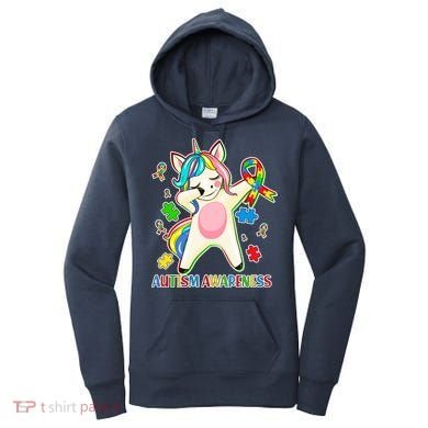 Autism Awareness Dabbing Unicorn Women's Hoodie