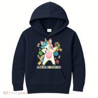 Autism Awareness Dabbing Unicorn Kids Hoodie thumb 0