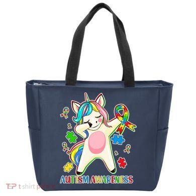 Autism Awareness Dabbing Unicorn Tote Bag
