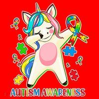 Autism Awareness Dabbing Unicorn Santa Hat thumb 1